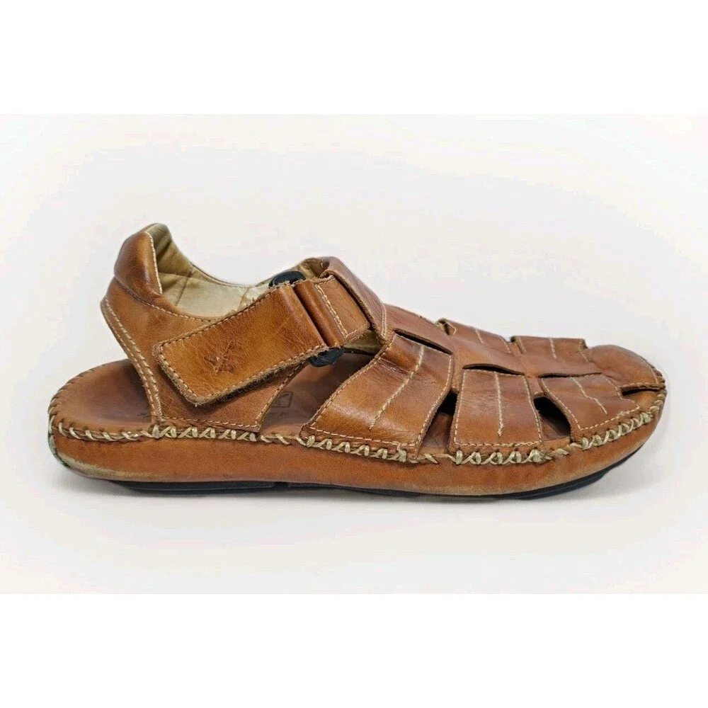 Pikolinos Tarifa Sandals Mens Size 10-10.5 EUR 44 Fisherman Brown Leather